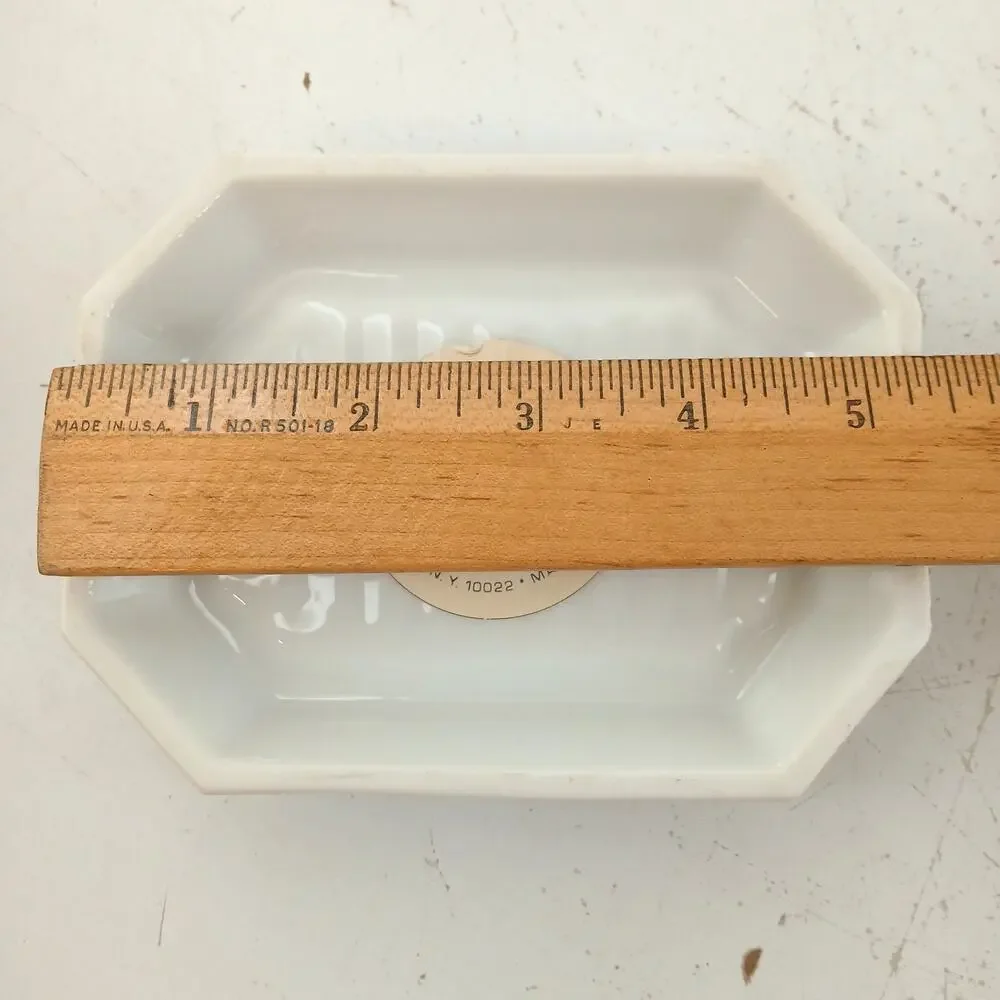 Estee Lauder Youth Dew Porcelain Soap Dish Vintage 4.5 oz Floral Bar Holder